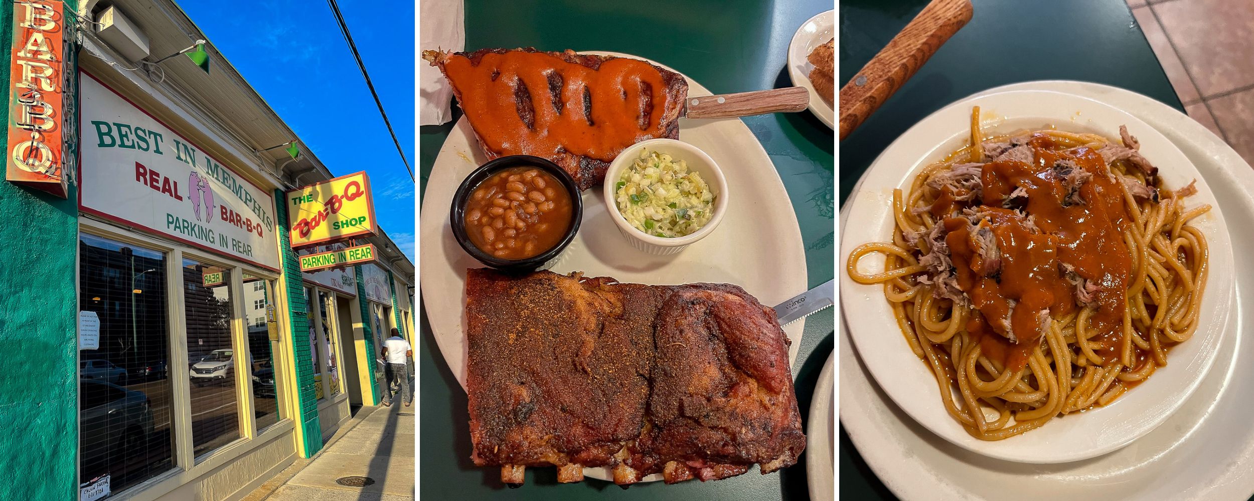 Ribs from The BBQ Shop in Memphis