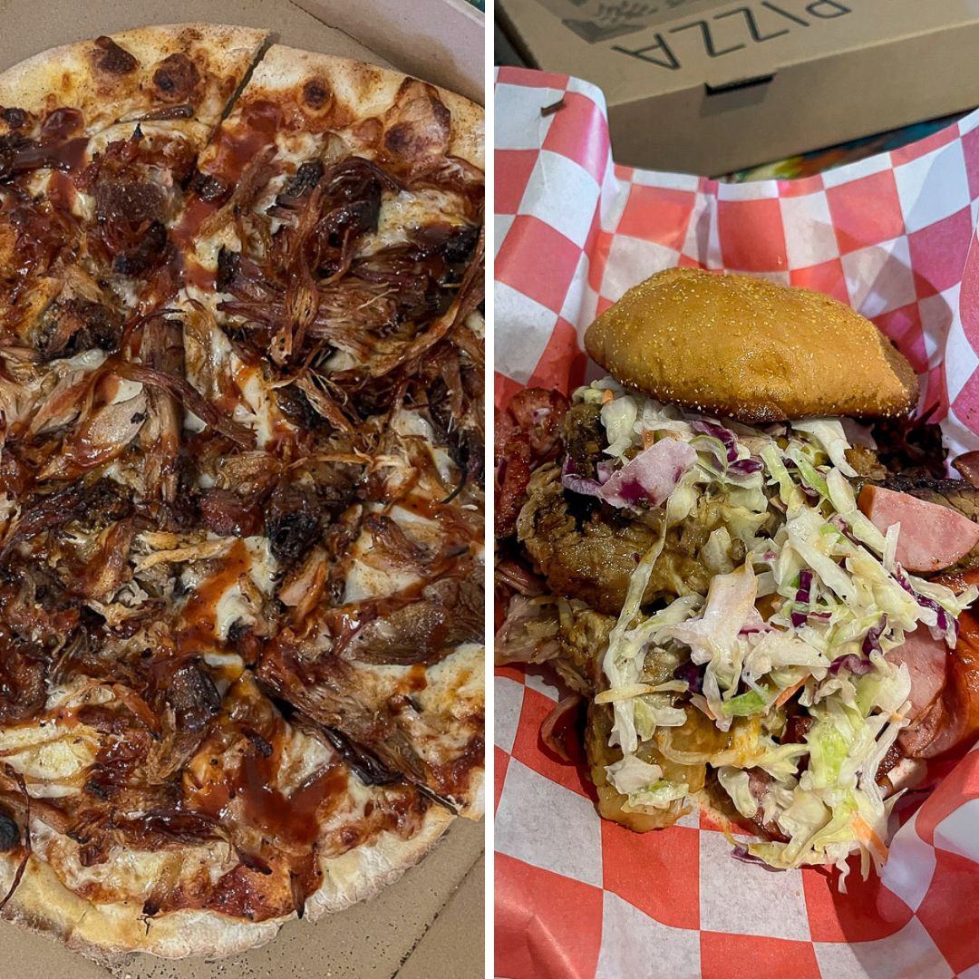 BBQ Pizza and Red Headed Step Child from Elwood's Shack
