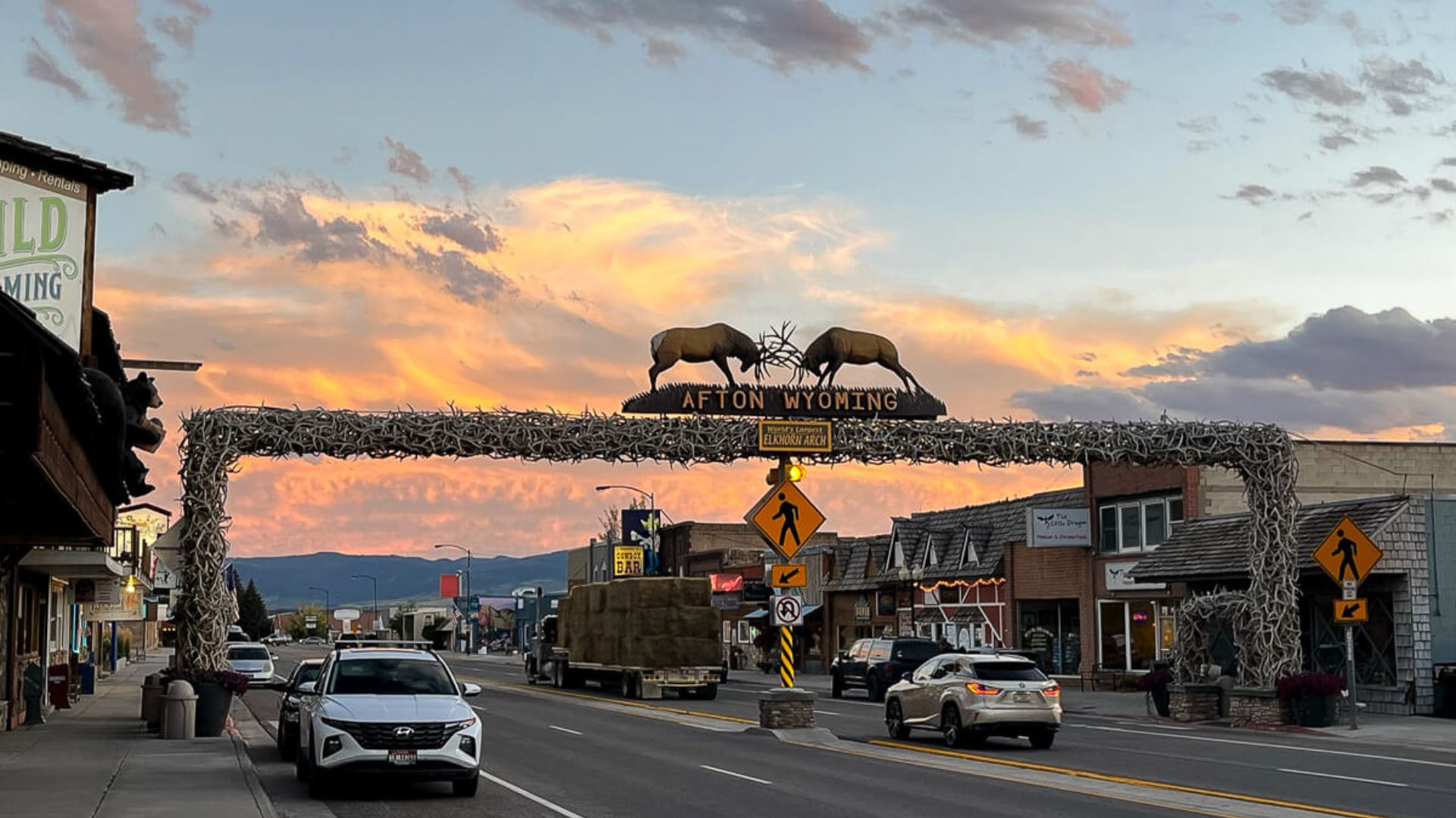 Elk Antler Arch in Afton Wyoming