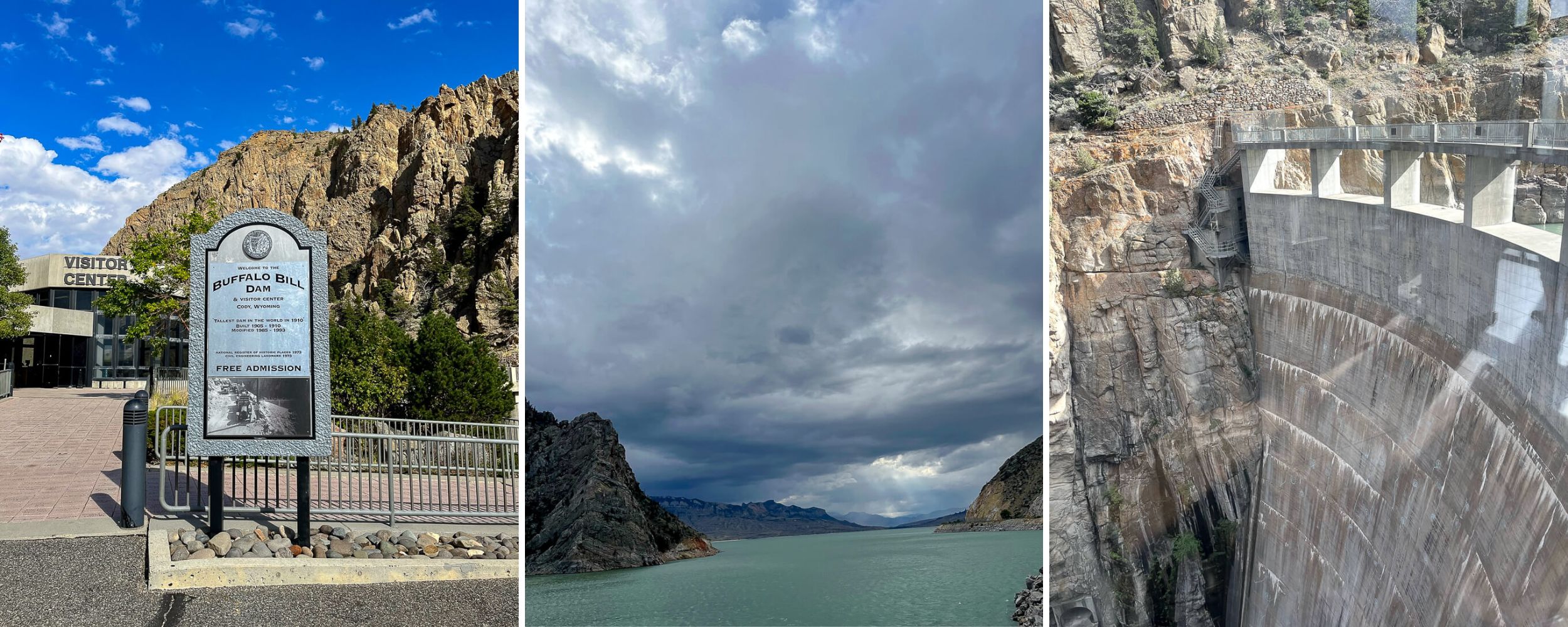 Historic Buffalo Bill Dam in Wyoming
