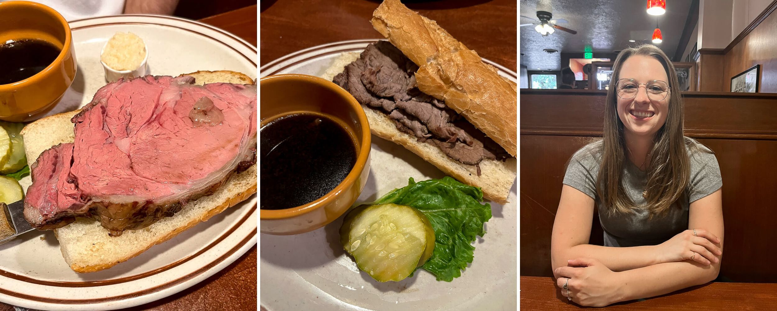 Laura and Prime Rib at The Albany in Cheyenne
