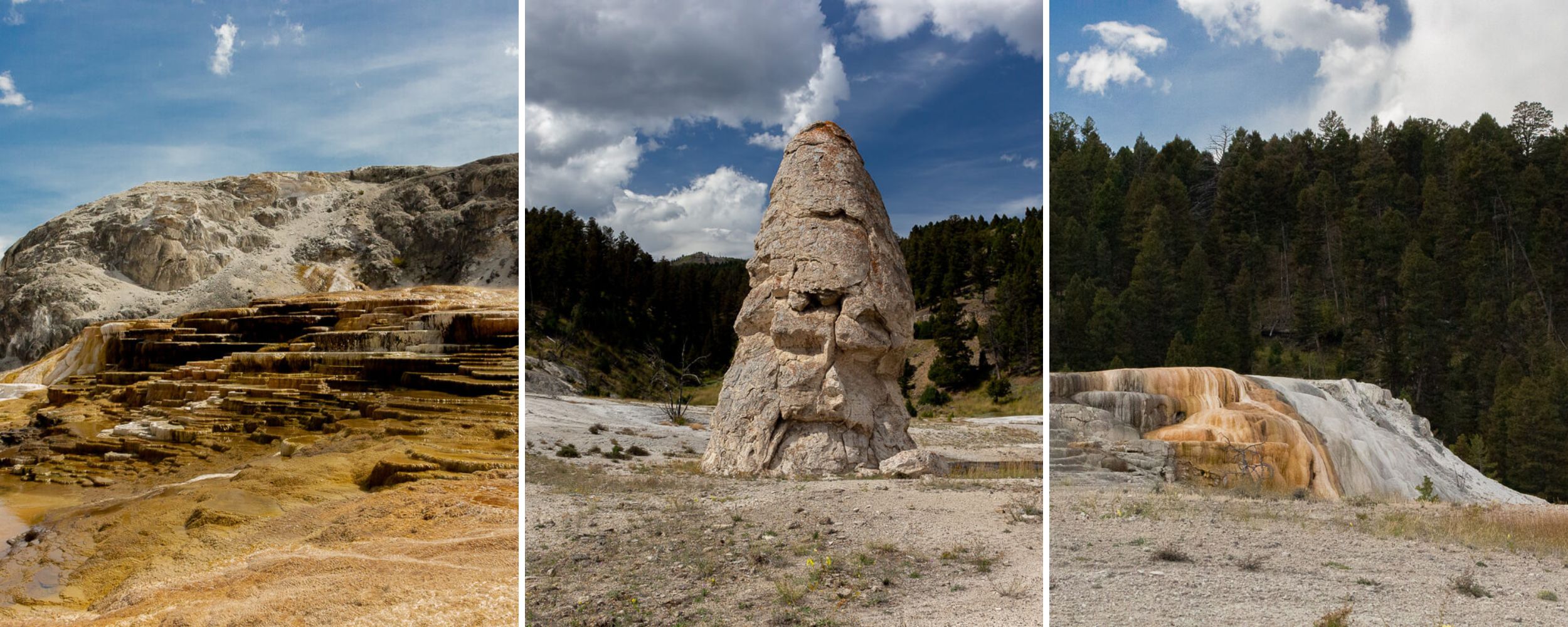 Mammoth Hot Springs in Yellowstone